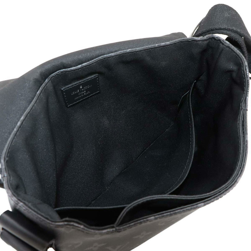 路易威登 Monogram Eclipse District PM NM 單肩包,黑色,M44000-7