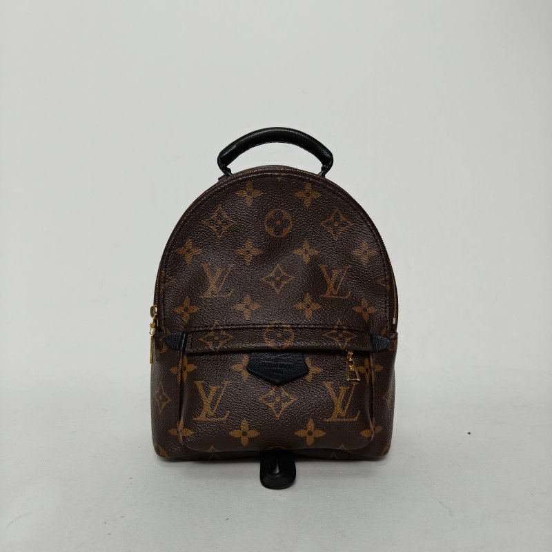 LOUIS VUITTON PalmSprings小書包Mini17新款拉鏈外露老花PVC2020肩背包-0