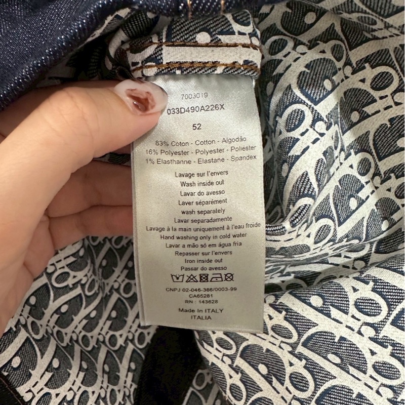 DIOR滿版牛仔外套-3