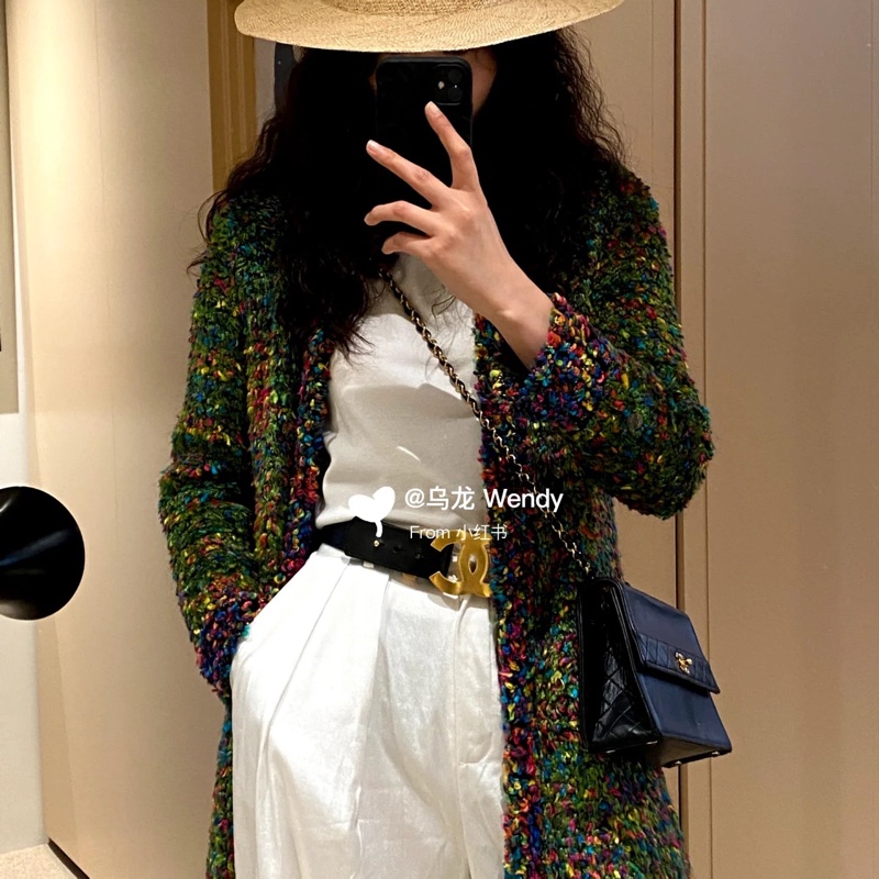 Chanel 香奈兒 Vintage trapezoid 梯型 黑金 雕花鍊 斜背包 肩背包 側背包 鍊條包-5