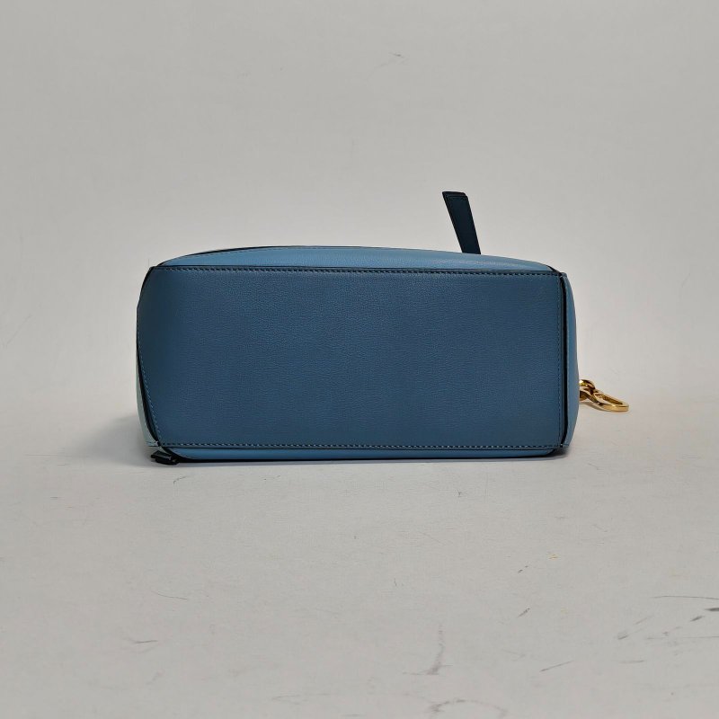 LOEWE Puzzle24幾何包小號拼色牛皮肩背包-4