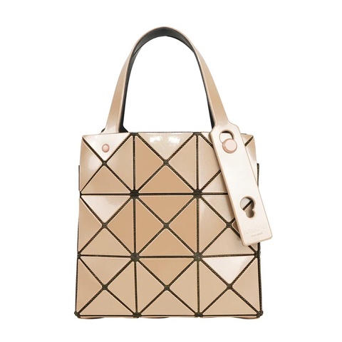 BAO BAO CARAT 3X3 亮面手提小方盒(米黃色)