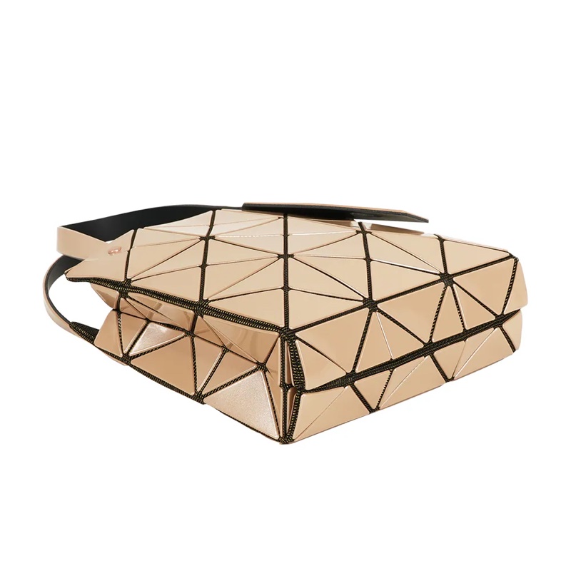 BAO BAO CARAT 3X3 亮面手提小方盒(米黃色)-2