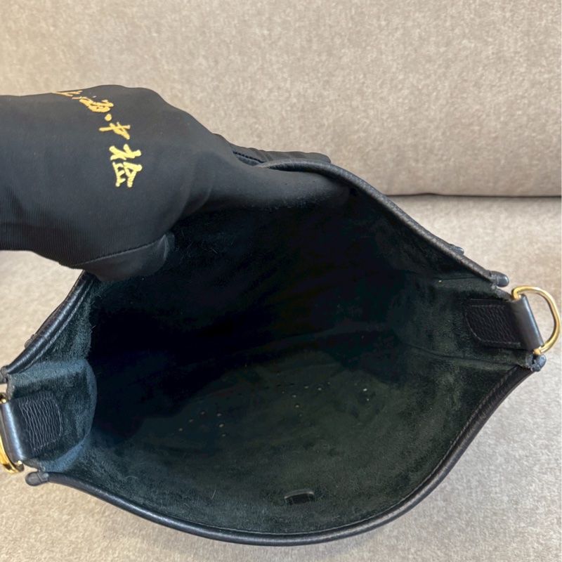 愛馬仕evelyne29黑金-3