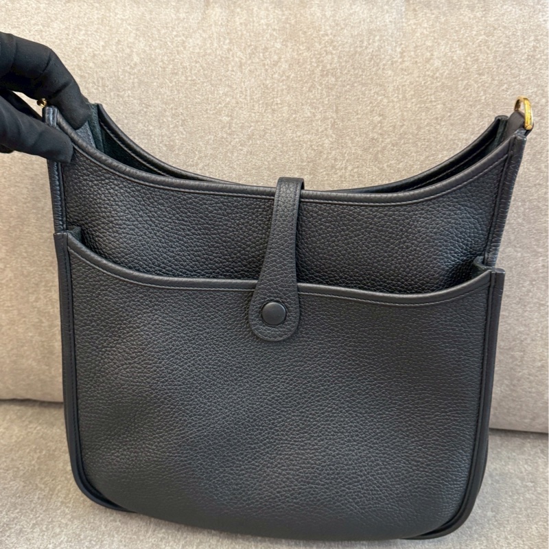 愛馬仕evelyne29黑金-4