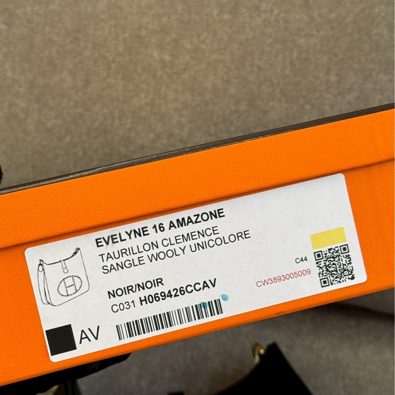 愛馬仕evelyne16黑金-7