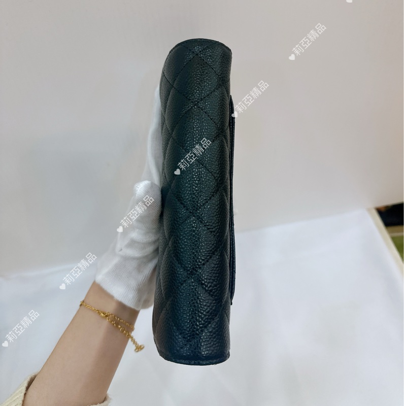 莉亞精品♡ Chanel 經典CF長夾 全新閒置品-4