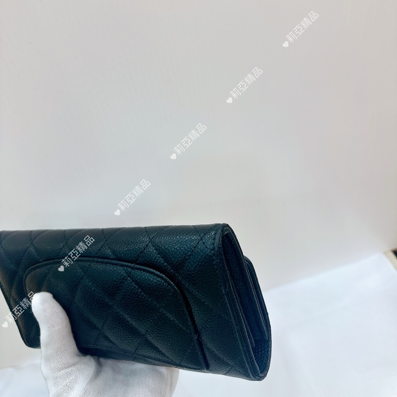 莉亞精品♡ Chanel 經典CF長夾 全新閒置品-8