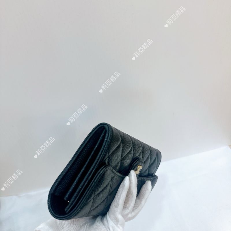 莉亞精品♡ Chanel 經典CF長夾 全新閒置品-9