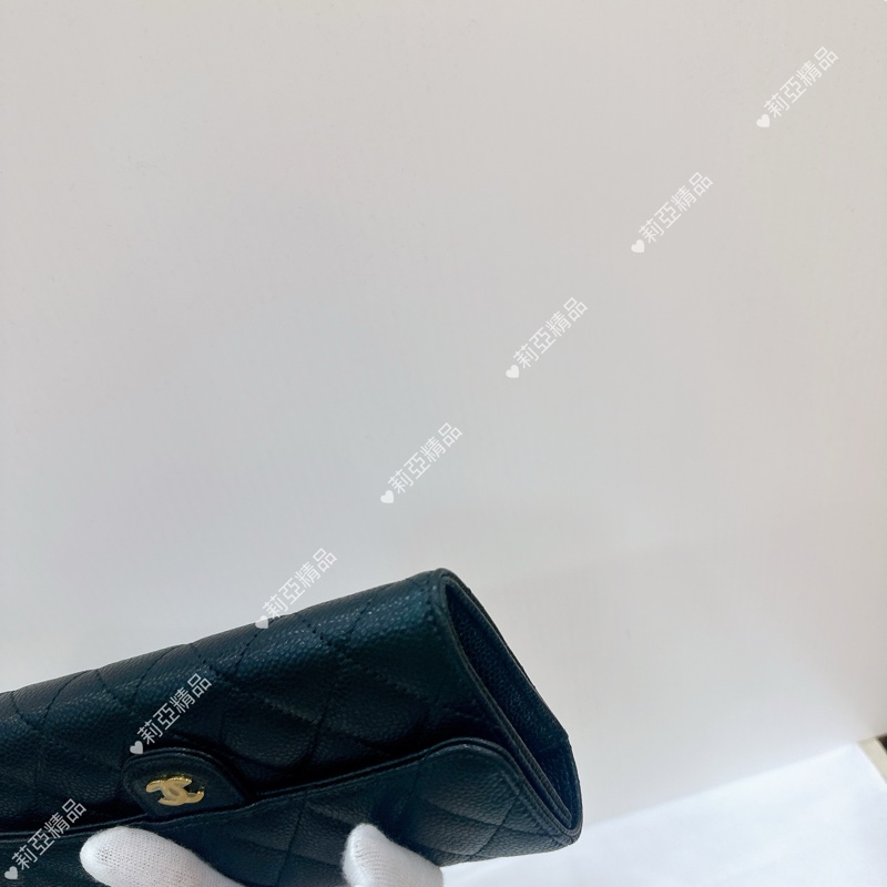 莉亞精品♡ Chanel 經典CF長夾 全新閒置品-11