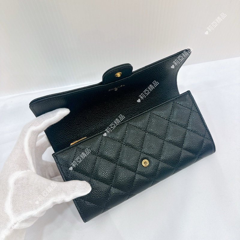 莉亞精品♡ Chanel 經典CF長夾 全新閒置品-12