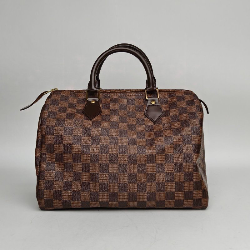 LOUIS VUITTON Sp30無肩帶棕色棋盤格PVC2010肩背包-2