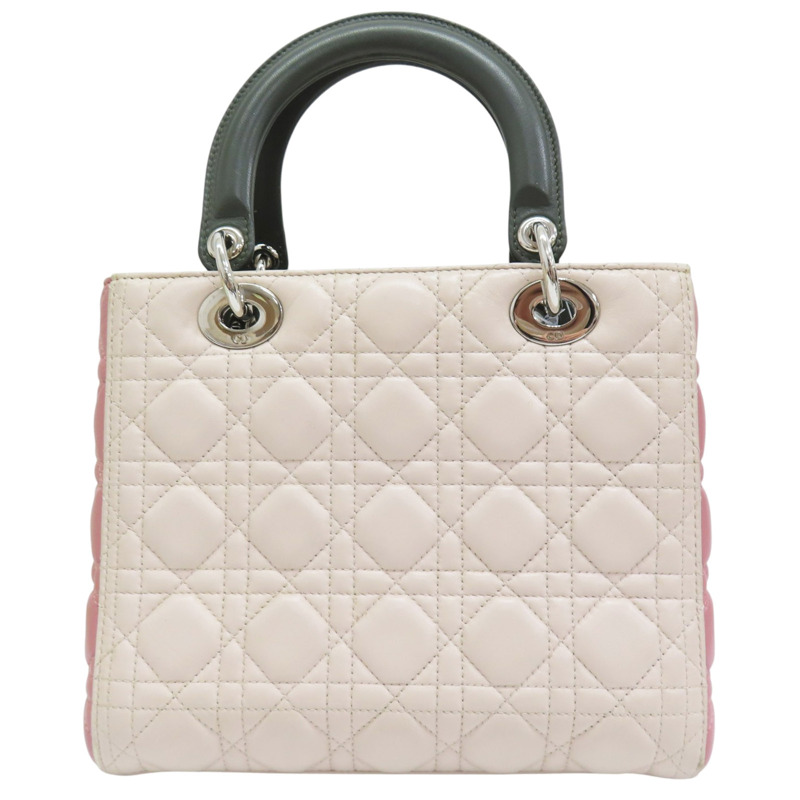 粉色 羊皮 Lady Dior 两用包【Dior 迪奧】-1
