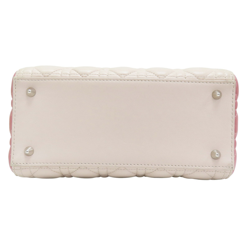 粉色 羊皮 Lady Dior 两用包【Dior 迪奧】-3