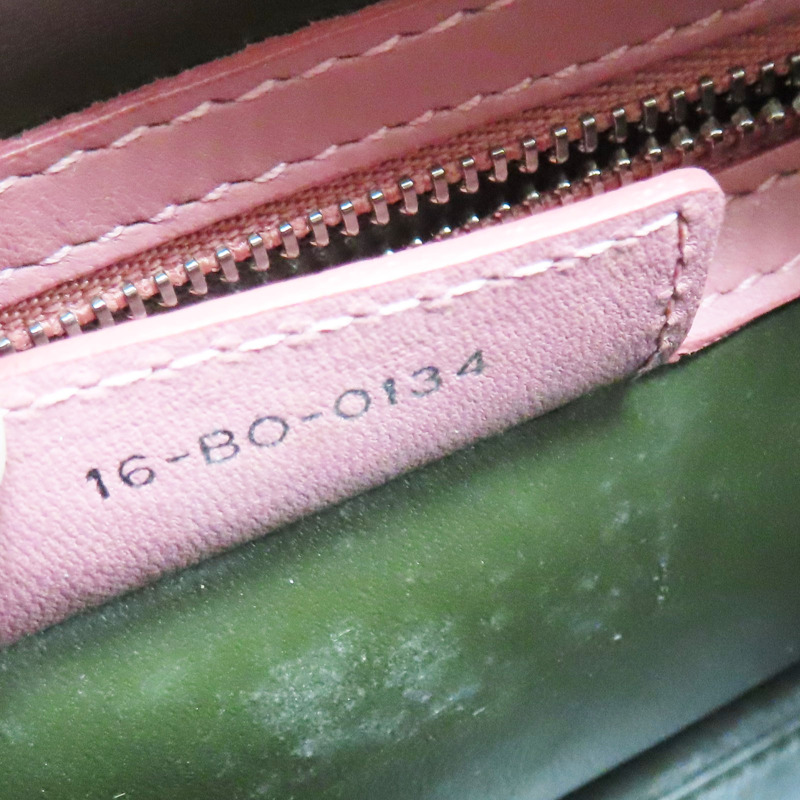 粉色 羊皮 Lady Dior 两用包【Dior 迪奧】-6