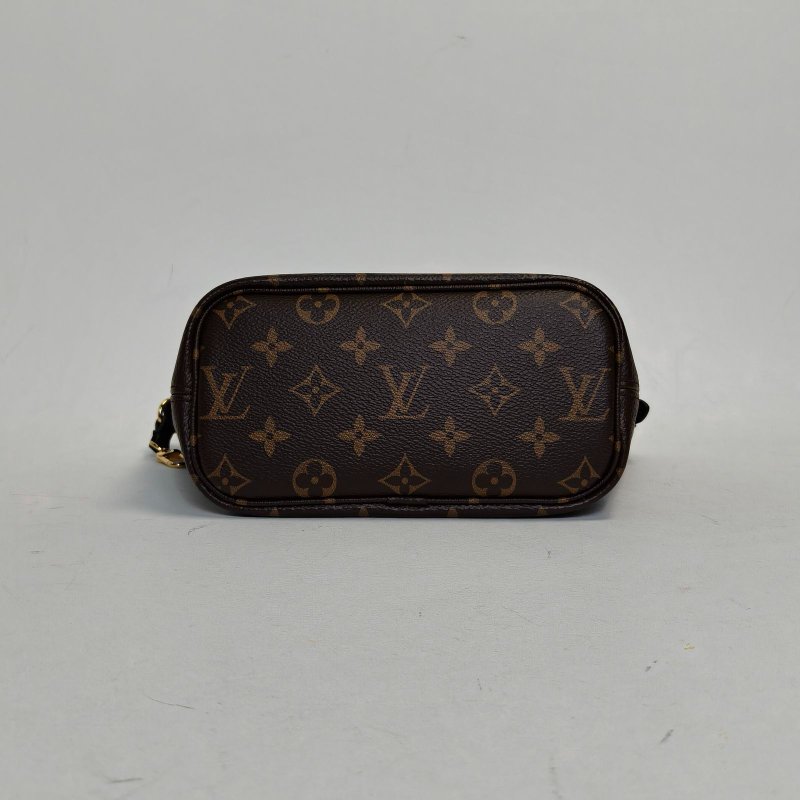 LOUIS VUITTON NeverfullINSIDEOUT雙面托特/20老花PVC金扣晶片肩背包-4