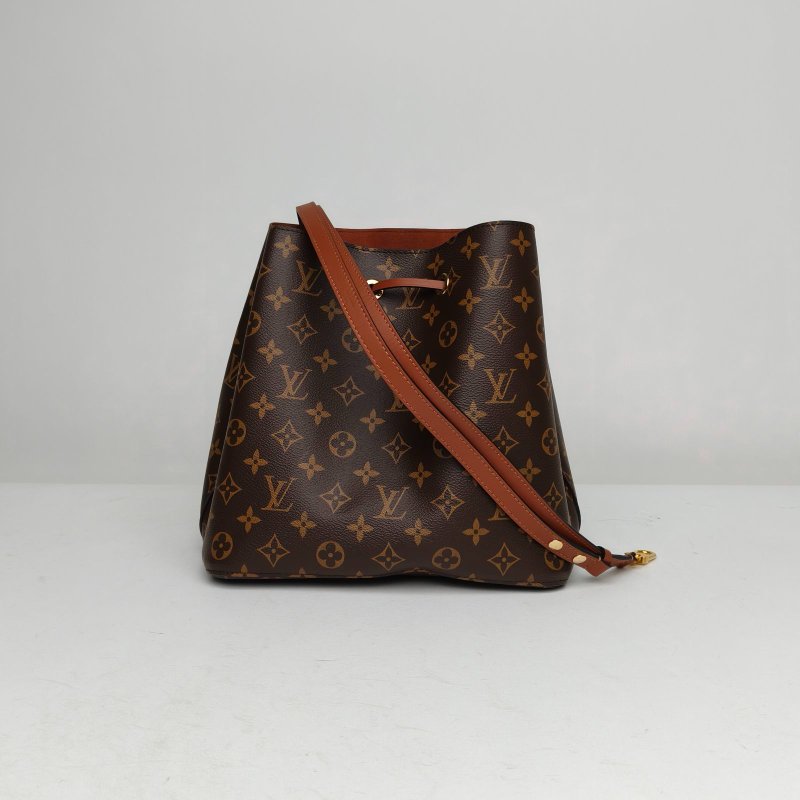 LOUIS VUITTON NÉONOÉ水桶包中號26棕色內裏老花PVC金扣2019肩背包-2
