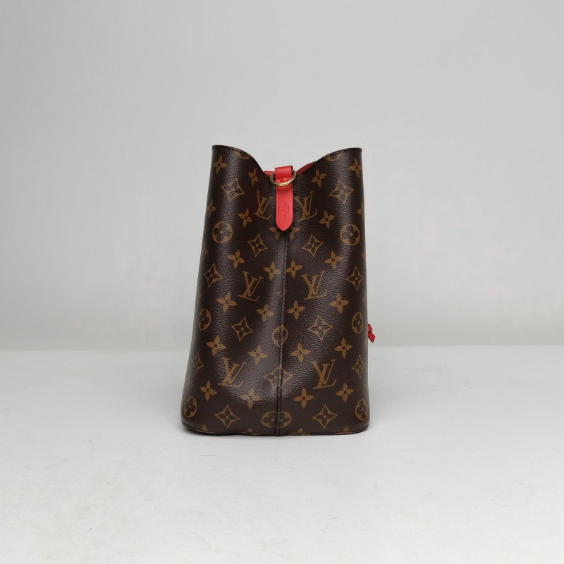 LOUIS VUITTON NÉONOÉ水桶包中號26紅色內裏老花PVC金扣2019肩背包-3