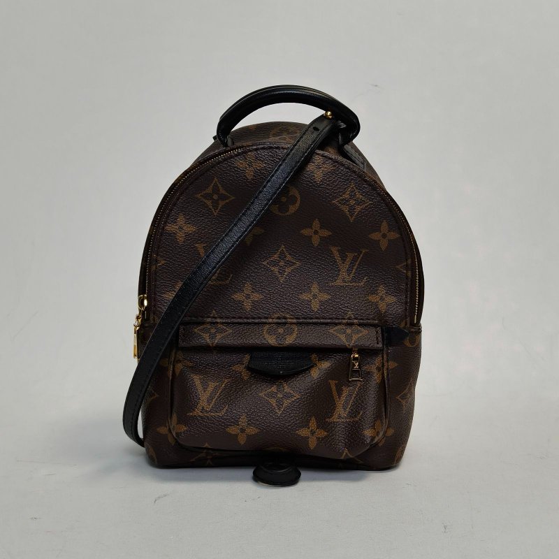 LOUIS VUITTON PalmSprings小書包Mini17新款拉鏈外露老花PVC2020肩背包-0