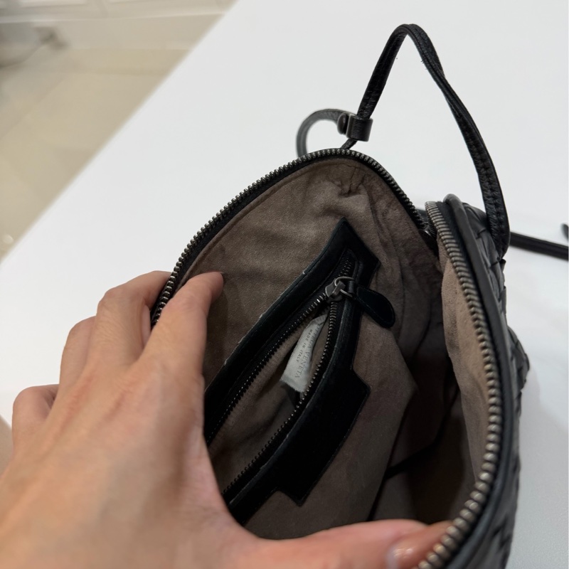 Bottega Veneta BV Nodini 黑色 貝殼包 肩背包 斜背包 側背包 手提包-25