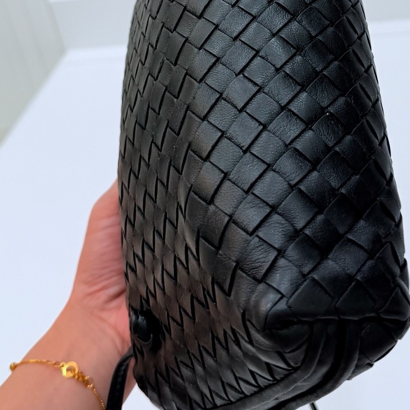 Bottega Veneta BV Nodini 黑色 貝殼包 肩背包 斜背包 側背包 手提包-29