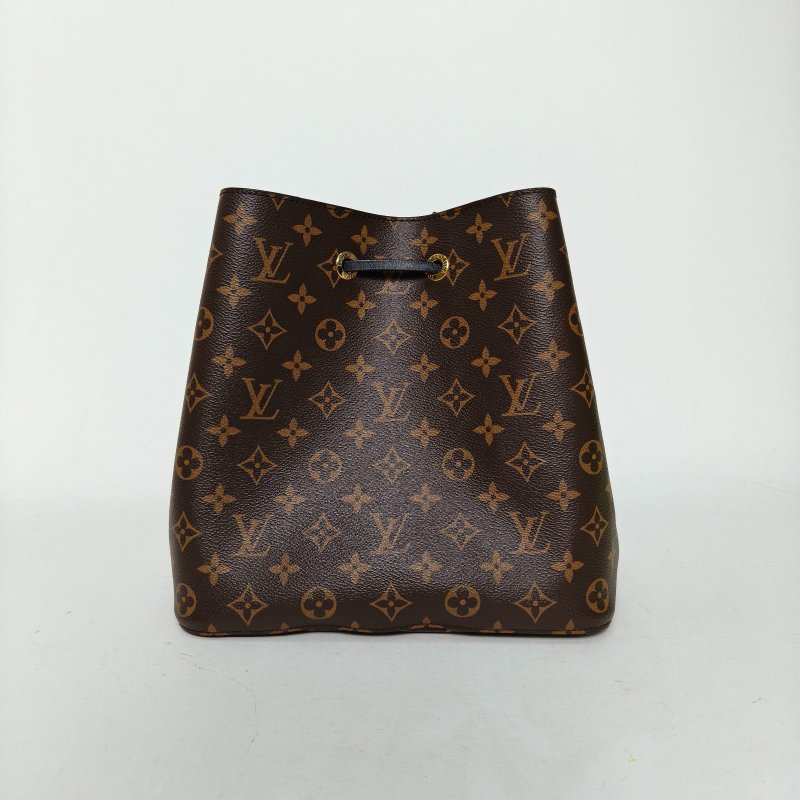 LOUIS VUITTON NÉONOÉ水桶包中號26黑色內裏老花PVC金扣2017肩背包-2