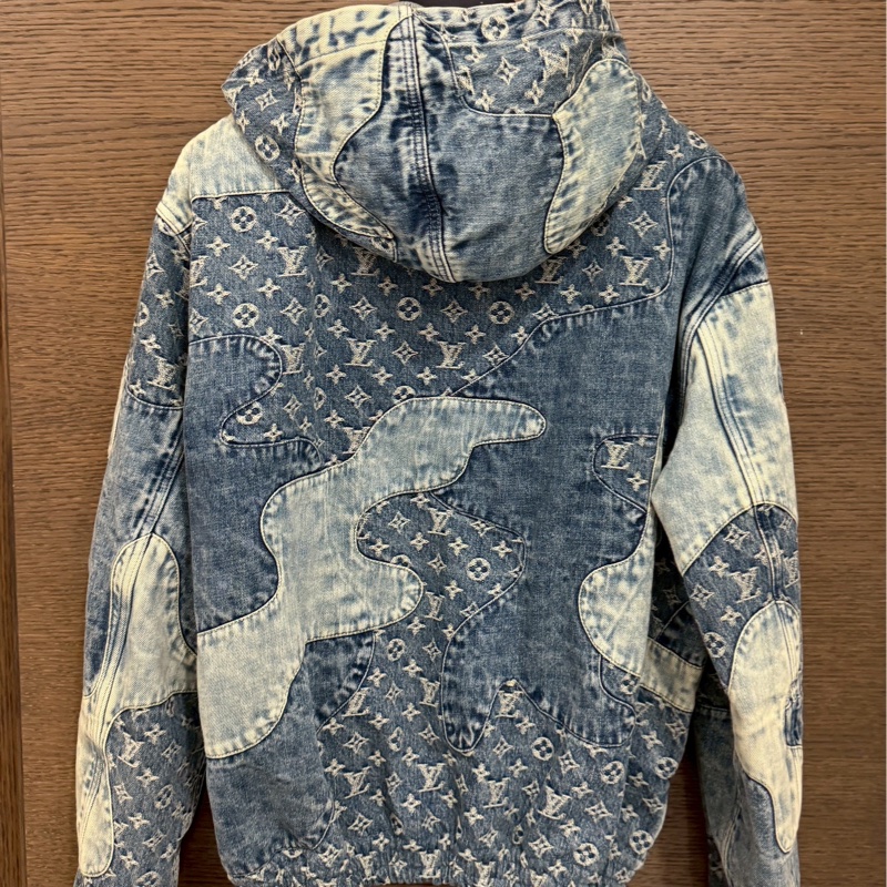 LV nigo牛仔連帽外套-4