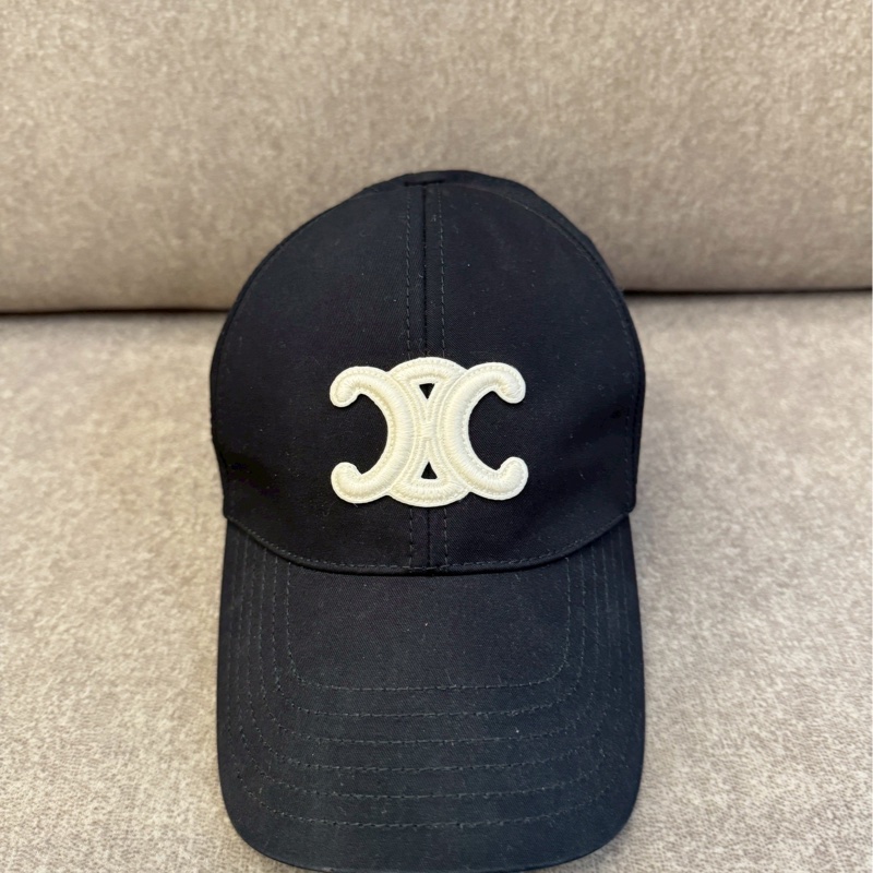 CELINE刺繡凱旋門帽帽-4