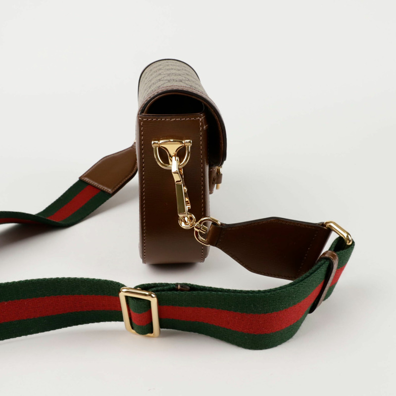 GUCCI Horsebit 1955 迷你肩斜背包 658574-4