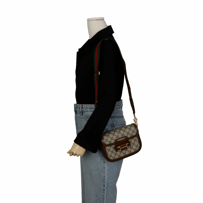 GUCCI Horsebit 1955 迷你肩斜背包 658574-8