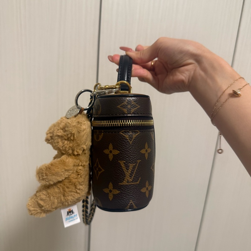 Lv Vanity Chain Pouch 老花化妝包-5