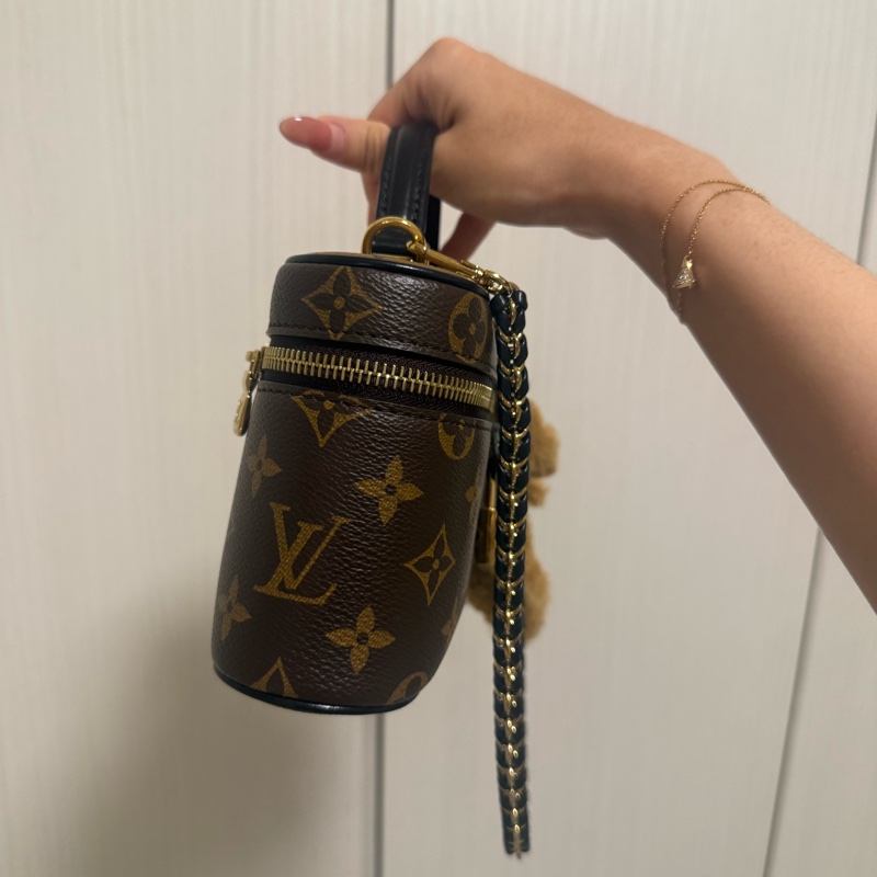 Lv Vanity Chain Pouch 老花化妝包-6