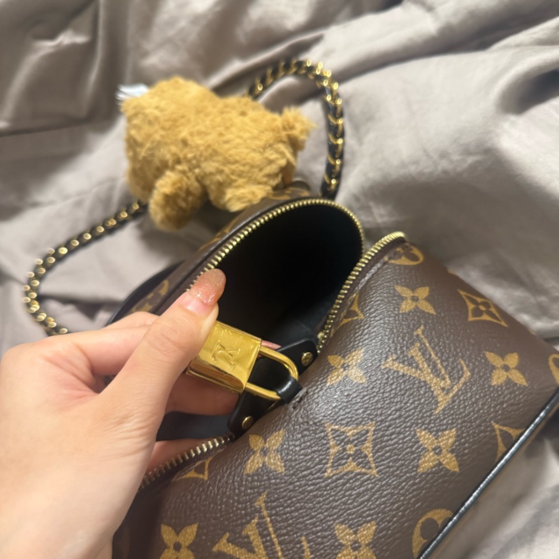 Lv Vanity Chain Pouch 老花化妝包-13