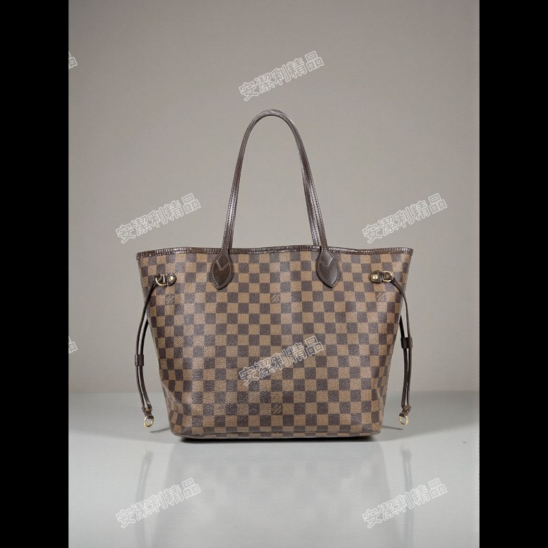 莉亞精品♡LV 棋盤格Neverfull 二手美包-0