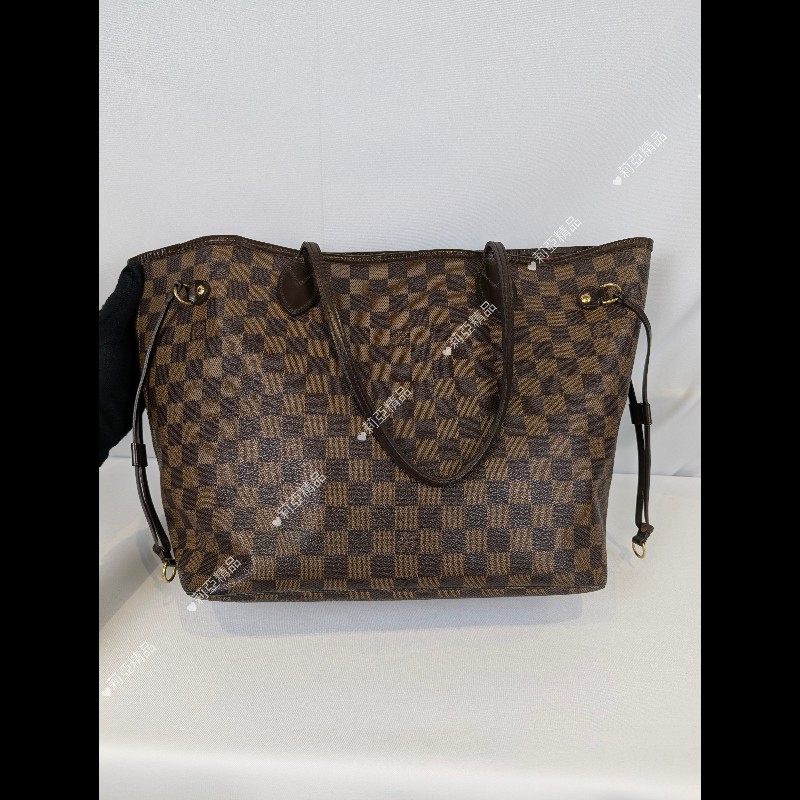 莉亞精品♡LV 棋盤格Neverfull 二手美包-6