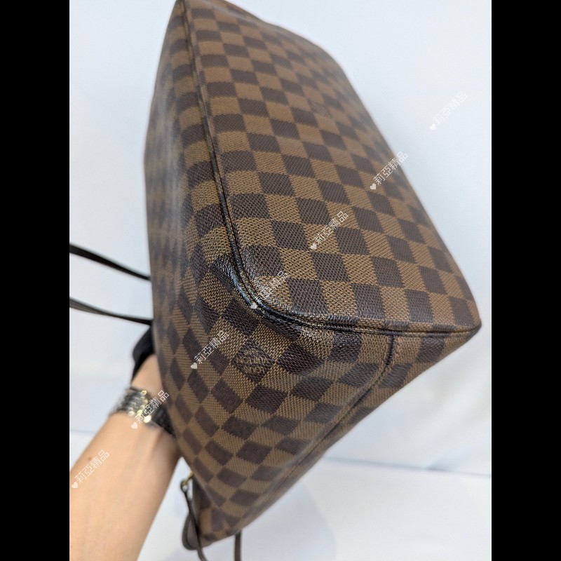 莉亞精品♡LV 棋盤格Neverfull 二手美包-13