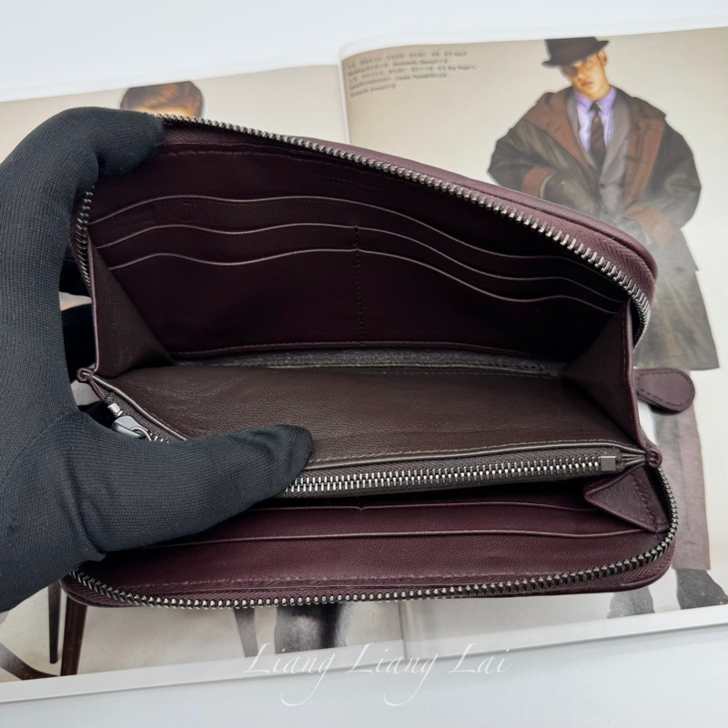 BOTTEGA VENETA BV三色編織拉鍊長夾-7