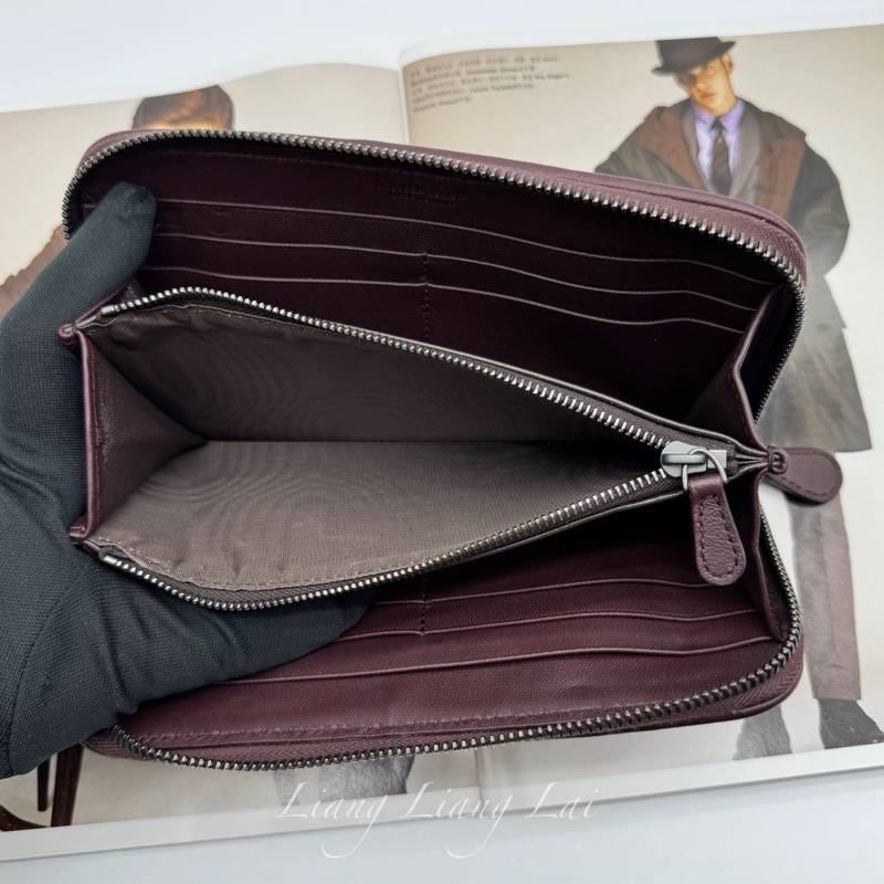 BOTTEGA VENETA BV三色編織拉鍊長夾-8