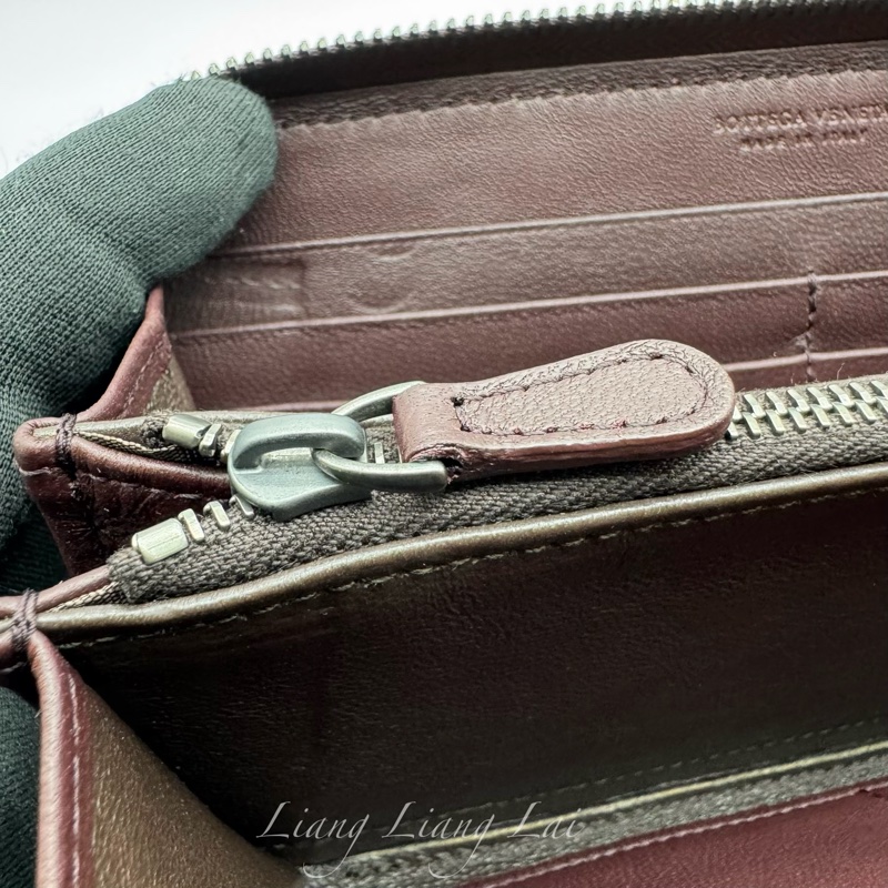 BOTTEGA VENETA BV三色編織拉鍊長夾-9