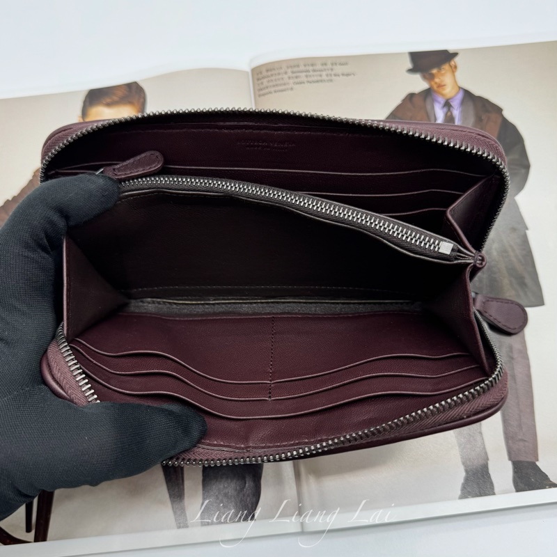 BOTTEGA VENETA BV三色編織拉鍊長夾-10
