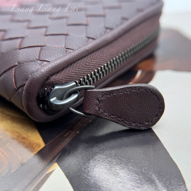 BOTTEGA VENETA BV三色編織拉鍊長夾-14