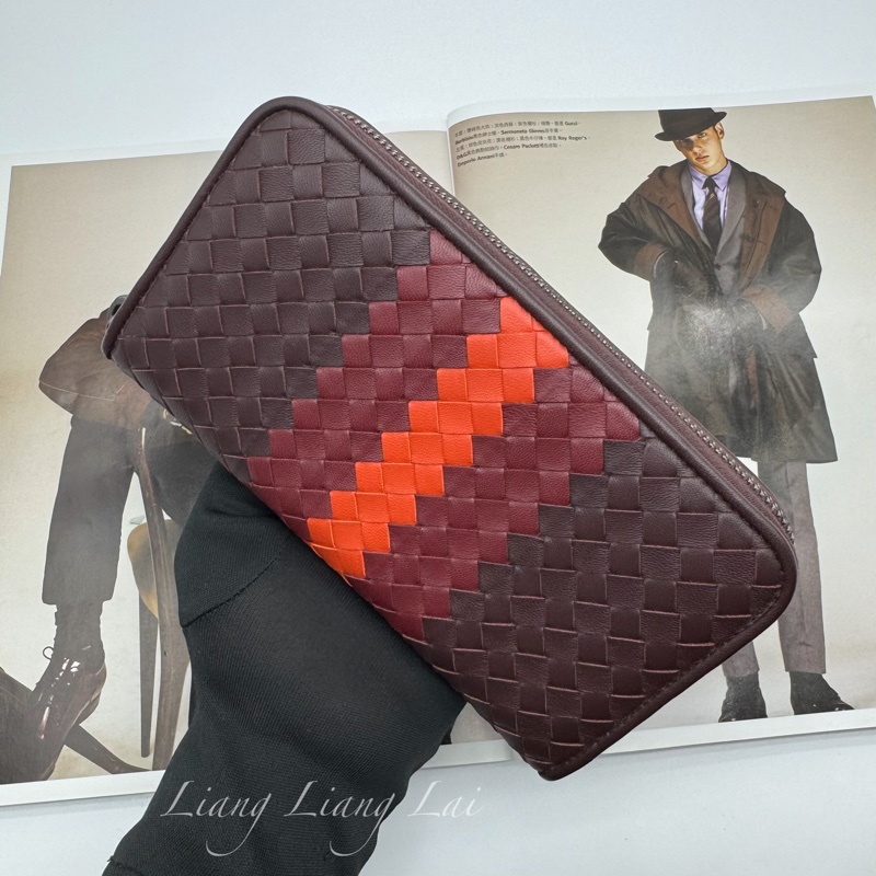 BOTTEGA VENETA BV三色編織拉鍊長夾-16
