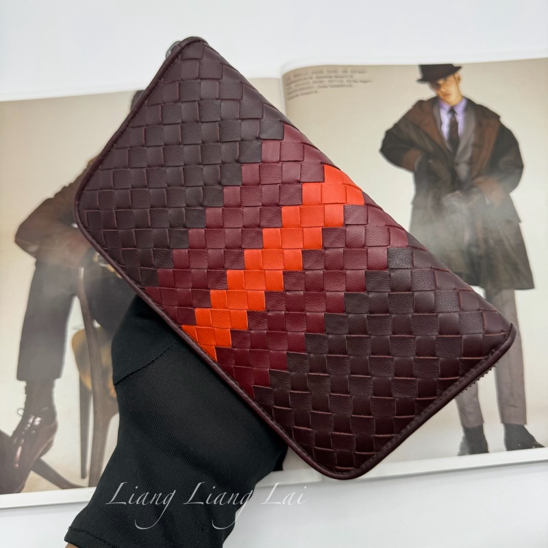 BOTTEGA VENETA BV三色編織拉鍊長夾-17