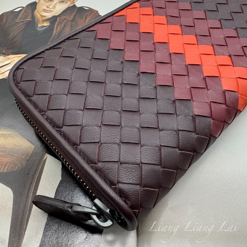 BOTTEGA VENETA BV三色編織拉鍊長夾-22