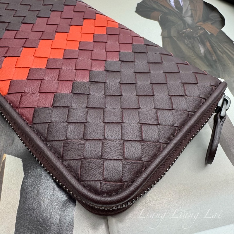 BOTTEGA VENETA BV三色編織拉鍊長夾-23