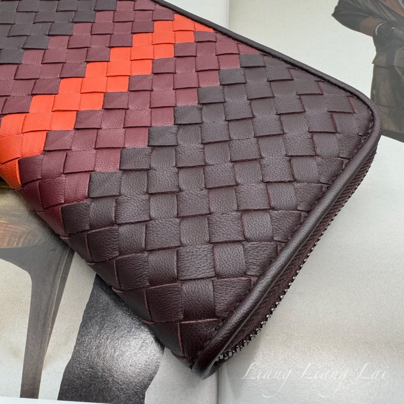 BOTTEGA VENETA BV三色編織拉鍊長夾-24