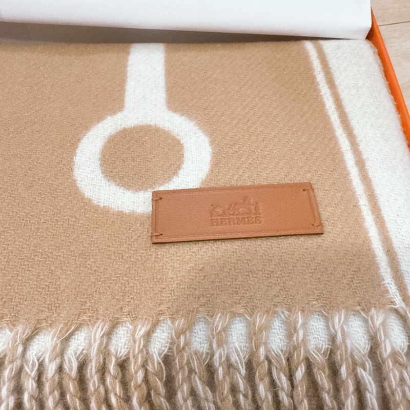 💖Hermes 圍巾 Echarpe Casaque More 馬銜圈圈💖 全新-4