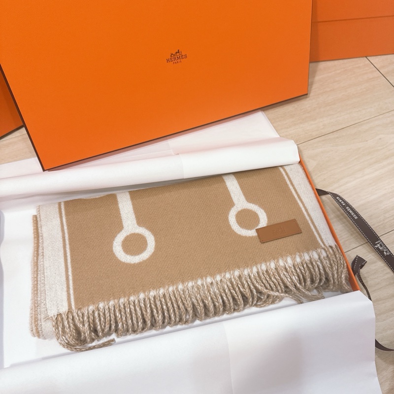 💖Hermes 圍巾 Echarpe Casaque More 馬銜圈圈💖 全新-5