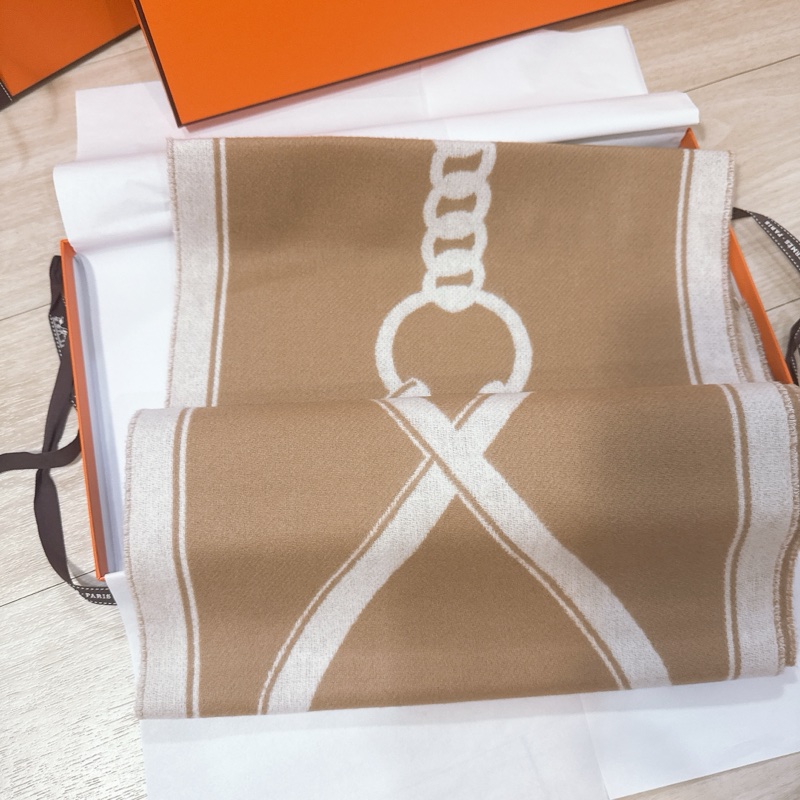 💖Hermes 圍巾 Echarpe Casaque More 馬銜圈圈💖 全新-6