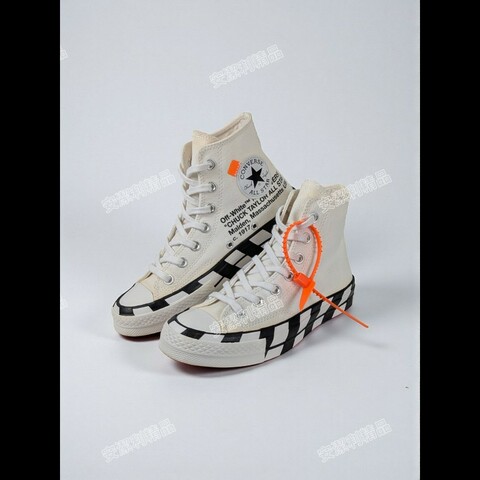 莉亞精品♡Off-White x Converse Chuck Taylor
All-Star 70 Hi 聯名款帆布鞋 二手美鞋
